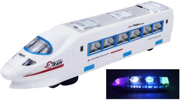 Electric Bullet Train Toy with Sound and Flashing Lights
